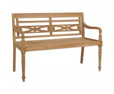 vidaXL Banco Batavia 120 cm madera de teca
