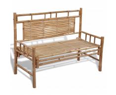 vidaXL Banco de jardín 120 cm bambú