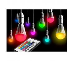 TRIBALSENSATION RGB - Bombilla led multicolor con mando a distancia (cambia de color,