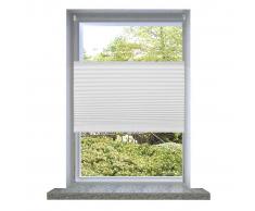 vidaXL Persiana Plisada 40X100cm Blanco