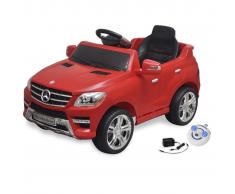 vidaXL Coche correpasillos eléctrico ML350 mando a distancia, 6 V, Rojo