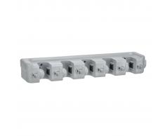 HI Organizador de herramientas de pared jardín 44,3x7x8,3 cm plástico