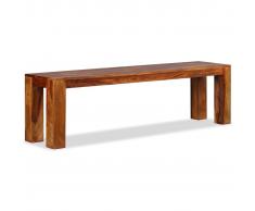 vidaXL Banco de madera maciza de sheesham 160x35x45 cm
