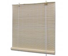 vidaXL Persiana enrollable de bambú color natural 80x220 cm