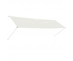 vidaXL Toldo retráctil 400x150 cm crema