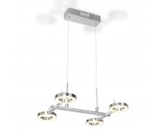 vidaXL Lámpara de techo colgante con 4 luces LED redondas