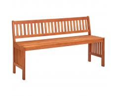 vidaXL Banco de jardín 137 cm madera de eucalipto maciza