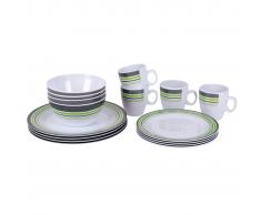 Bo-Garden Conjunto de vajilla 16 uds melamina multicolour 6181125