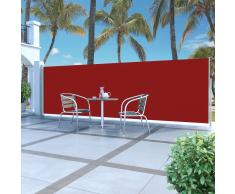 vidaXL Toldo lateral retráctil 160x500 cm rojo