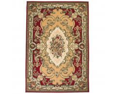 vidaXL Alfombra oriental de estampado persa rojo/beige 120x170 cm