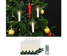vidaXL Vela LED sin cable Navidad mando distancia 20 uds blanco cálido
