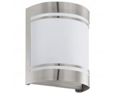 EGLO Lámpara de pared exterior Cerno 40 W plateada 30191