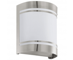 EGLO Lámpara de pared exterior Cerno 40 W plateada 30191