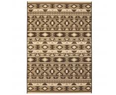 vidaXL Alfombra exterior/interior 160x230 cm look sisal diseño étnico