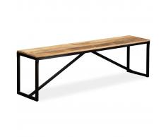 vidaXL Banco de madera de mango maciza 160x35x45 cm
