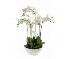 Emerald Orquídea artificial blanca 80 cm 20.335C