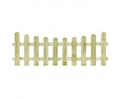 vidaXL Puerta de valla de madera de pino impregnada 170x60 cm