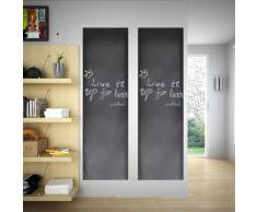 vidaXL Rollo adhesivo de pizarra de pared con tizas 2 uds 0,45 x 2 m