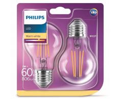 Philips Bombillas LED 2 unidades Classic 7 W 806 lúmenes 929001387371