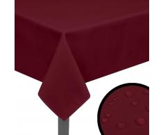 vidaXL Manteles de mesa 5 unidades burdeos 190x130 cm