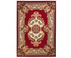 vidaXL Alfombra oriental de estampado persa 80x150 cm rojo/beige