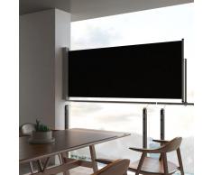 vidaXL Toldo lateral retráctil para patio 100x300 cm negro