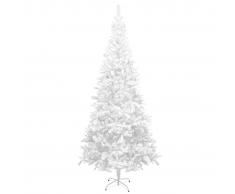 vidaXL Árbol de Navidad artificial L 240 cm blanco
