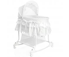 Little World Cuna mecedora 2 en 1 85x70x110 cm blanca LWFU002-WH