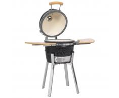 vidaXL Kamado Barbacoa Parrilla y Ahumador Cerámico 81 cm