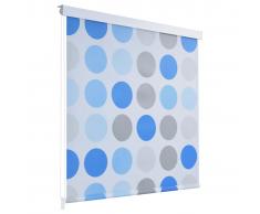 vidaXL Persiana enrollable de ducha 80x240 cm círculos
