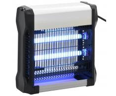 vidaXL Lámpara antimosquitos de aluminio y ABS negro 12 W