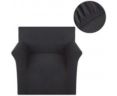 vidaXL funda elástica para sofá de algodón jersey color antracita