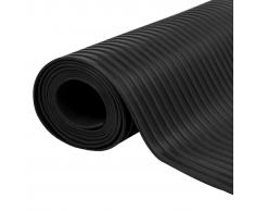 vidaXL Alfombrilla de goma antideslizante 1,5x2 m 3 mm acanalado ancho