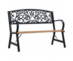 vidaXL Banco de jardín madera 120 cm