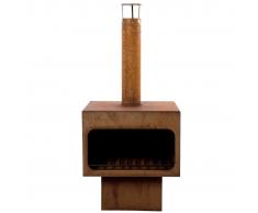 RedFire Chimenea Jersey XL acero óxido 81077