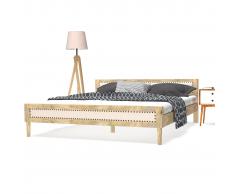 vidaXL Estructura de cama de madera de mango maciza 180x200 cm