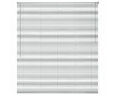 vidaXL Persiana aluminio 80x160 cm plateada