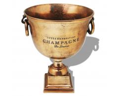 vidaXL Enfriador de champán copa trofeo marrón cobre
