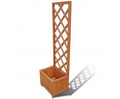 vidaXL Jardinera de madera enrejada, 40 x 30 x 135 cm
