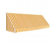 vidaXL Toldo para bar 400x120 cm naranja y blanco