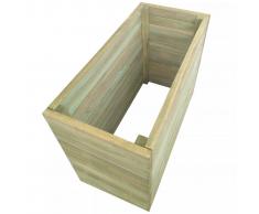 vidaXL Jardinera de madera de pino impregnada FSC 100x50x77 cm