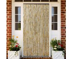 vidaXL Cortina mosquitera de chenilla beige 100x220 cm