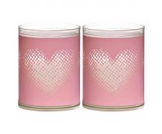 Bolsius Velas Sparkle 6 unidades corazón rosa 103622396740