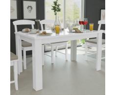 vidaXL Mesa de comedor blanca 140x80x75 cm