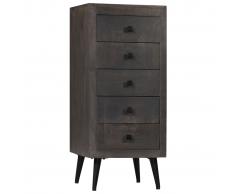 vidaXL Aparador de madera de mango maciza 40x40x91 cm