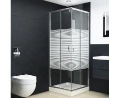 vidaXL Mampara de ducha con vidrio de seguridad 90x70x180 cm