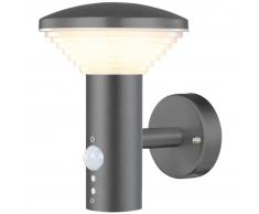 Luxform Lámpara LED de pared de jardín con sensor PIR Bitburg LUX1704Z