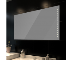 vidaXL Espejo de pared con luces LED 100x60 cm