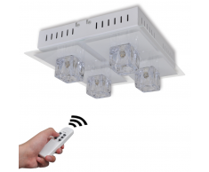 vidaXL Lámpara de techo colgante LED, con colores cambiantes RGB 4