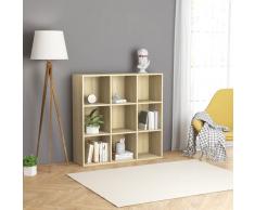 vidaXL Estantería de aglomerado color roble Sonoma 98x30x98 cm